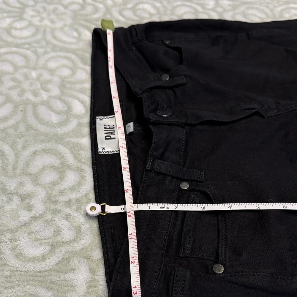 PAIGE Verdugo Crop Black Overdye Skinny Jeans Size 28‎ | Made in USA